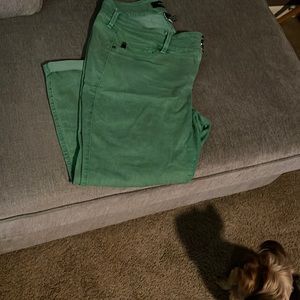 Kelly green jeggings